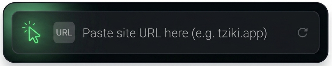 Create a project and add you site